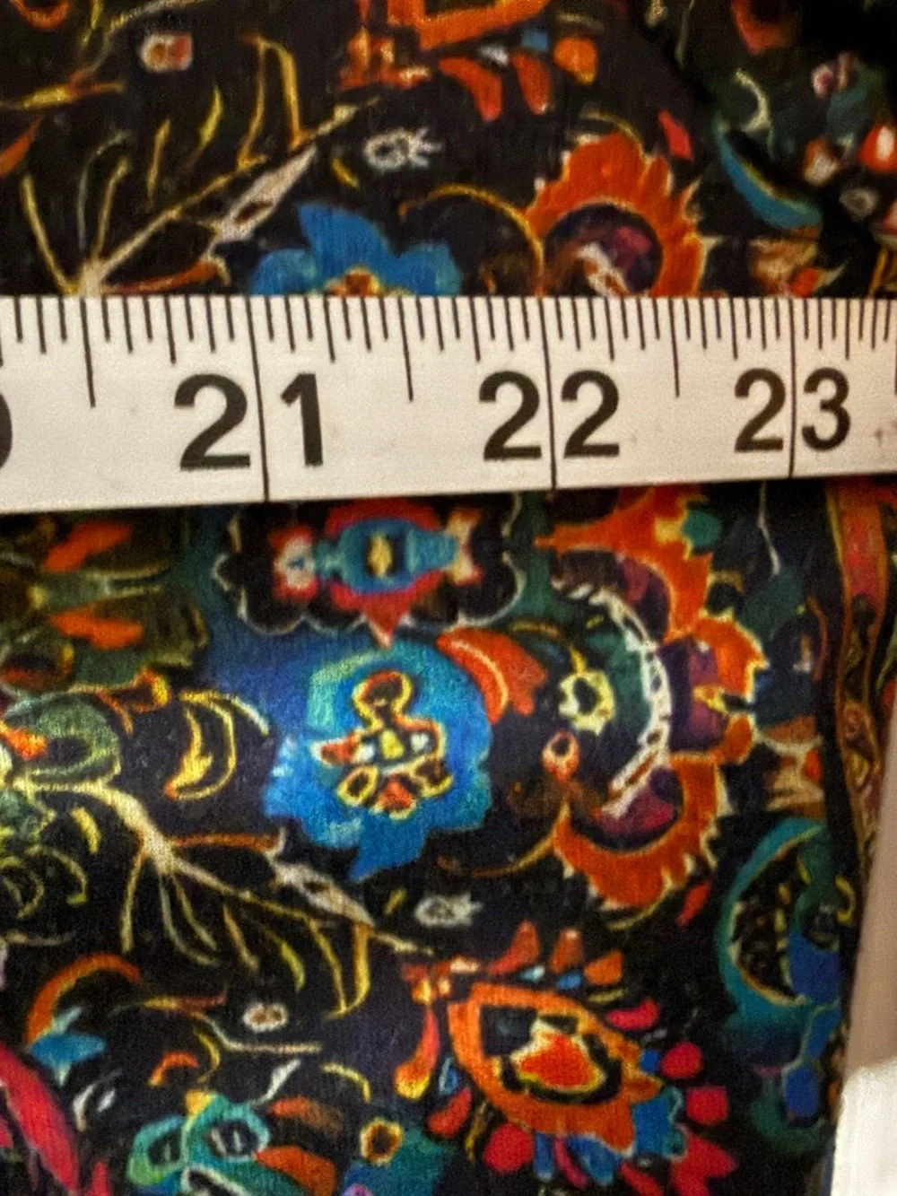 Boho Paisley V-Neck Short Sleeve Top - Multicolor - Picture 7 of 8